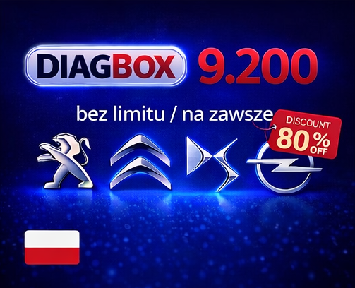 Diagbox 9.200 – Profesjonalne oprogramowanie diagnostyczne PSA (Peugeot, Citroën, DS, Opel) - PL