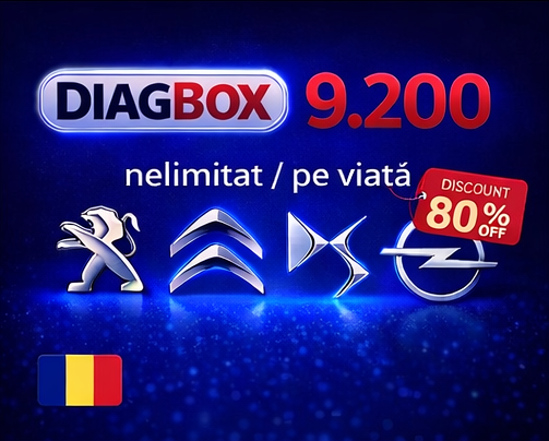 Diagbox 9.200 – Software de Diagnostic Profesional PSA (Peugeot, Citroën, DS, Opel)
