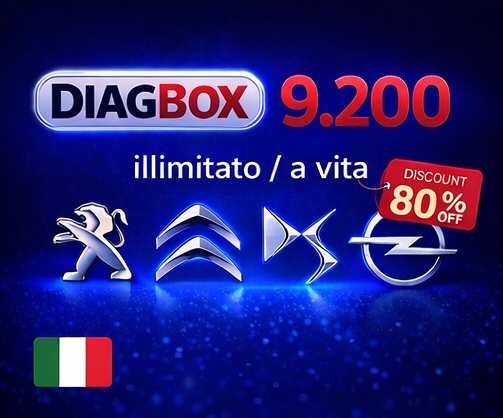 Diagbox 9.200 – Software Diagnostico Professionale PSA (Peugeot, Citroën, DS, Opel) - IT