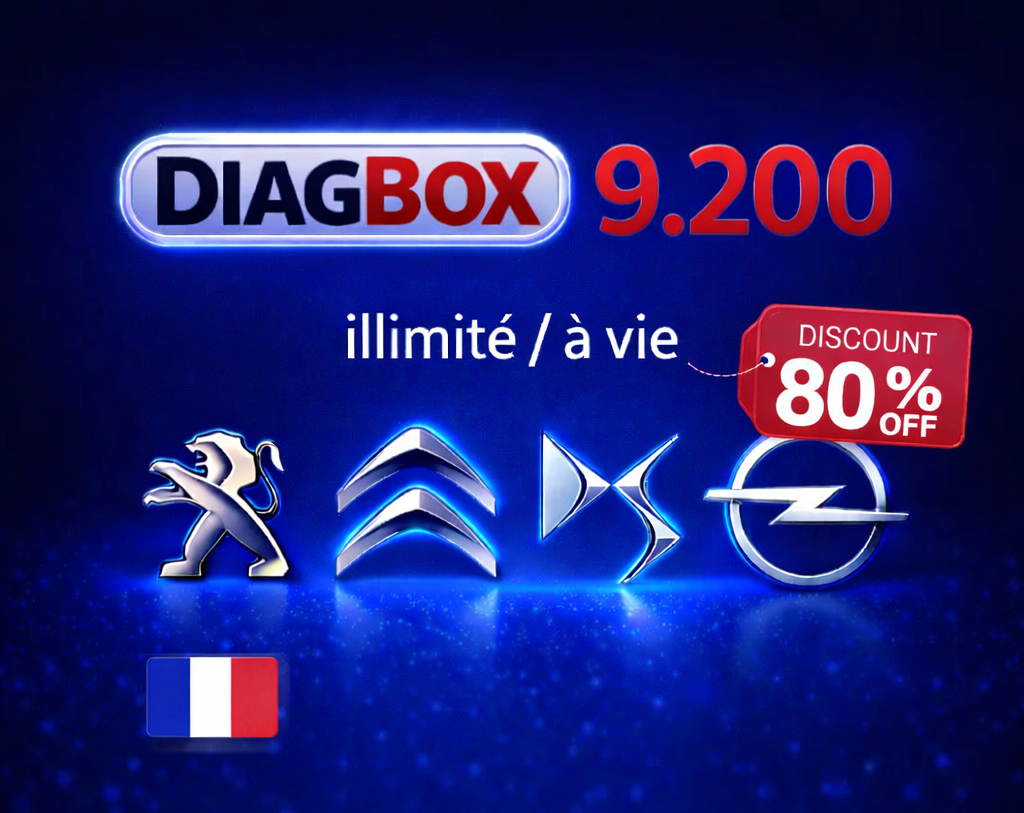 Diagbox 9.200 – Logiciel de Diagnostic Professionnel PSA (Peugeot, Citroën, DS, Opel) - FR